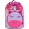 Harry Bear Kids Swim Bag Unicorn Purple