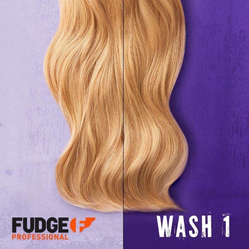 Fudge Professional Purple Shampoo and Conditioner, Everyday Clean Blonde Damage
