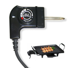 GOLDMAN SERVICE | Cable Thermostat for Electric Grill Plate. Valid Compatible with Various Models of Major Brands of Electric Grills. Replacement Grill Thermostat