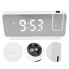 Projection Alarm Clock, 7.3 inch Digital Clock with 180°Projector, USB