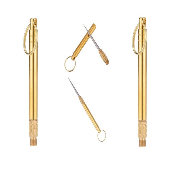 Pack of 2 Portable Titanium Toothpicks, Camping Toothpicks, Titanium Toothpick