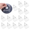 Grevosea 15 Pcs Wall Plate Hangers, Adhesive Picture Hangers Frame