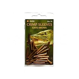 Drennan E-Sox Crimp Sleeves For Pike Fishing Pack Of 30: Camo Brown