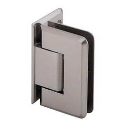 CRL P1N344BN Brushed Nickel Pinnacle Adjustable Wall Mount Offset Back Plate Hinge