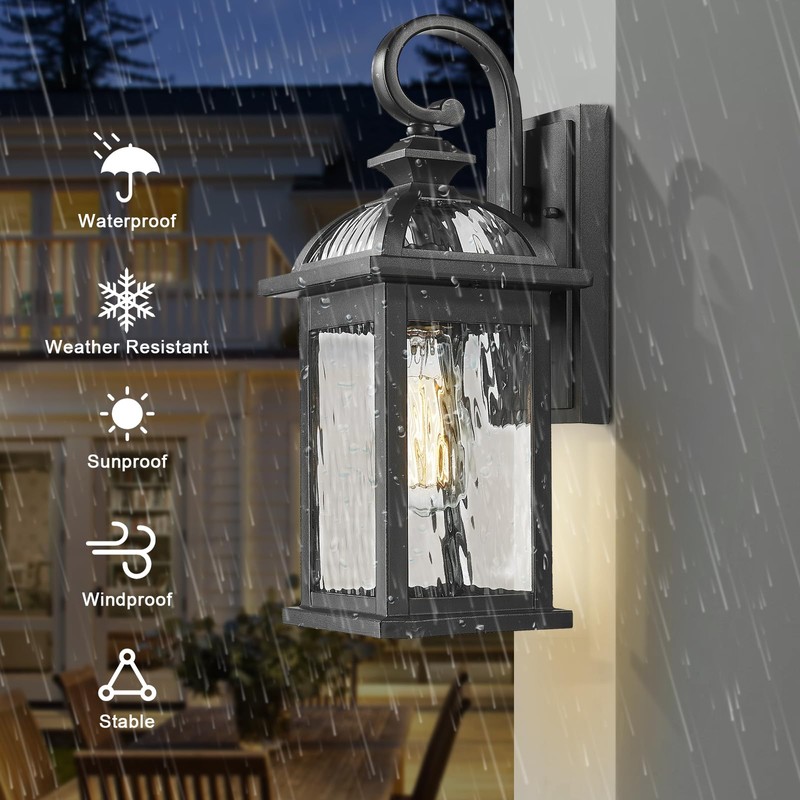 Darkaway Outdoor Lights Fixture Wall Mount, Exterior Wall Light with