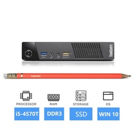 Lenovo ThinkCentre M73 Tiny Desktop Computer Mini PC, Intel Core i5-4570T up to 3.6GHz,8GB RAM,256GB SSD,WiFi Bluetooth,Wireless Keyboard and Mouse,Windows 10 Pro (Renewed)