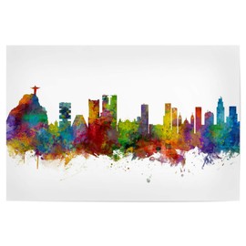 artboxONE Poster 30 x 20 cm Cities/Rio de Janeiro Rio de Janeiro Skyline Brazil - Picture Rio de Janeiro