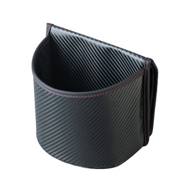 Seiwa WA135 Car Interior Dust Box, Seat Underpocket, Carbon, Sliding Bar Mounting, Door Pocket Mounting, Foot Mounting, Small Items, Car Wash Goods, Storage, Trash Can