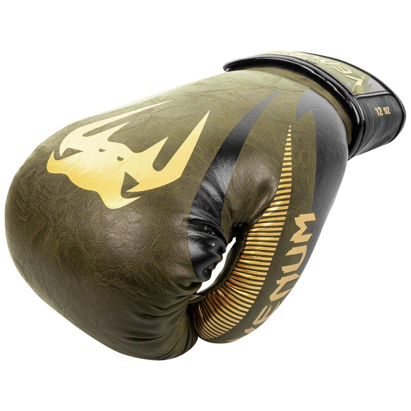 Venum Impact Boxing Gloves - Khaki/Gold, 10 oz