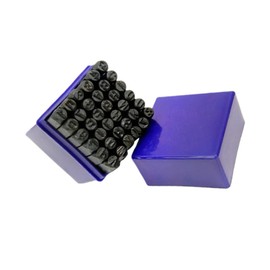 ULTECHNOVO 36pcs Carbon Steel Letter and Number Punch Jewelry Making Includes Easy Storage Box Metal Stamps for Crafting and Personalization