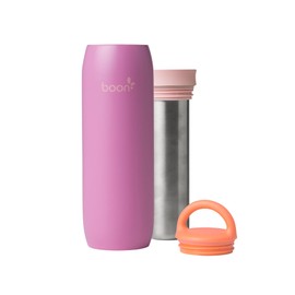 Boon Frosh Portable Breast Milk Chiller - Stainless Steel Breast Milk Cooler - Stainless Steel Portable Milk Storage Container - Purple - Keeps Breast Milk Cold for up to 17 Hours*