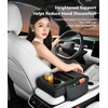 TNDCKP Induction Charging Car Armrest Pad, Leather Center Console Cushion,