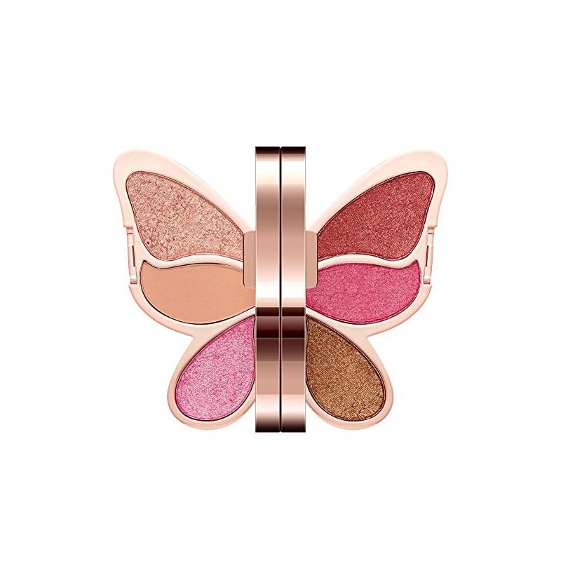 GECOMO Eyeshadow Palette, Mini Multi-Palette, Eye Palette, 6 Colors, Everyday