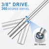 BJSIA 16mm(5/8") Swivel Magnetic Spark Plug Socket Set, 3/8 Inch
