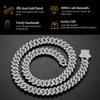 Halukakah 18k Real Gold/Platinum Plated Cuban Diamond Link Bracelet Necklace
