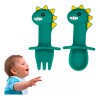 Luxury Duo Cubierto De Bebes Tenedor Cuchara Anti-asfixia Papilla