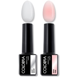 Calapia One Step Perfect Gel Syrup Gel Nail Set, 1 set, 03. Snow + Pink / 칼라피아 원스텝 퍼펙트젤 시럽 젤네일 세트, 1세트, 03. 스노우+핑크