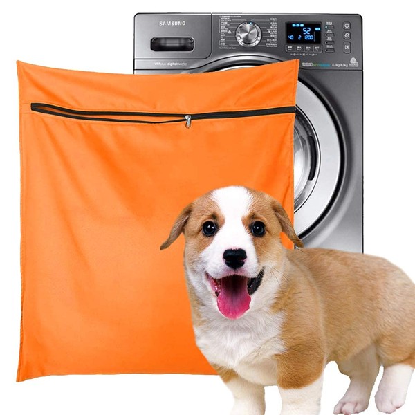 Petwear Laundry Bag, Pet Laundry Bag, Blue Filter, Pet Hair, Pet Washer, Washing Bag for Washing Machine with YKK Zipper for Pet Bedding, Blankets, Towels, Large