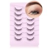 Onlyall Wispy Lashes Natural Look Short Eyelashes Lite Volume False