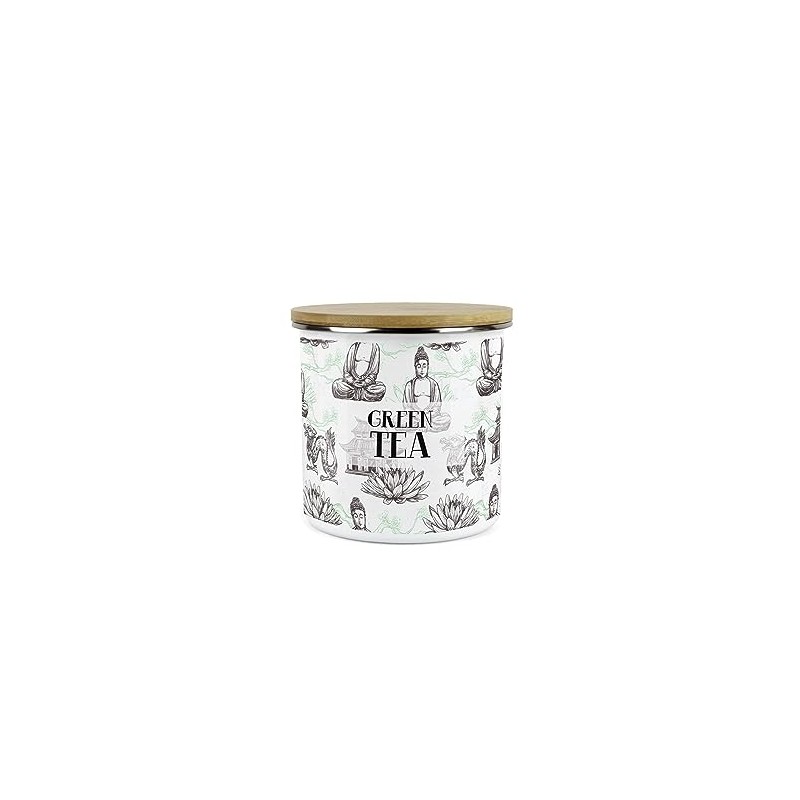 Purely Home Asian Style Green Tea Storage Canister - Continental