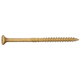 Unbranded 9 x 3" Star Drive Tan XL1500 SaberDrive® Exterior Deck Screws - 73 pcs. Box