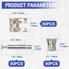 Jamiikury 50 Sets Furniture Cam Lock Fasteners, 3-in-1 Cam Locks