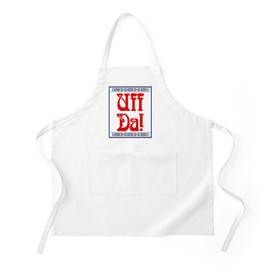 CafePress Uff Da BBQ Kitchen Apron with Pockets, Grilling Apron, Baking Apron