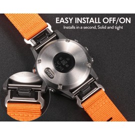 HEMSUT 20mm Military Strap Compatible with Garmin Fenix 8 43mm /7S/7S Pro/6S/6S Pro/6S Sapphire/5S/5S Plus/5S Sapphire, Instinct 2S, Descent MK1S/2S, D2 Delta S, Approach S70-42mm