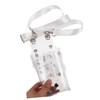 Mikinona Transparent Hair Stylist Tool Bag Professional Barber Scissors Holder,