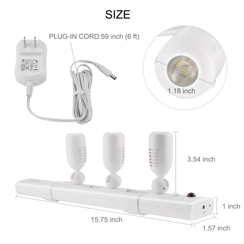 BIGLIGHT LED Track Light, Dimmable Accent Lighting with Rotatable Heads,