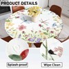 Odot Washable Round Tablecloth 160 cm Elastic Lotus Effect Tablecloth