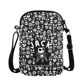 Jack Fans Merchandise Gifts Horror Movie Fans Gifts Jack Skellington Crossbody Bag (Jack 1993 CB CA)