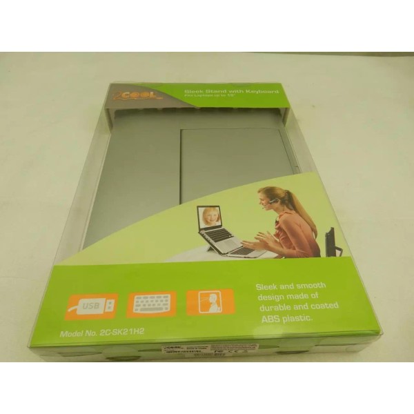 Universal New 2Cool Sleek Stand with Keyboard for Mac/PC 2C-SK21H2