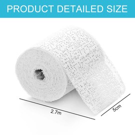Plaster Bandages Baby Belly 12 Rolls Plaster Cast Bandages - Quick Drying Plaster Bandage Paris for Crafts & Model Making