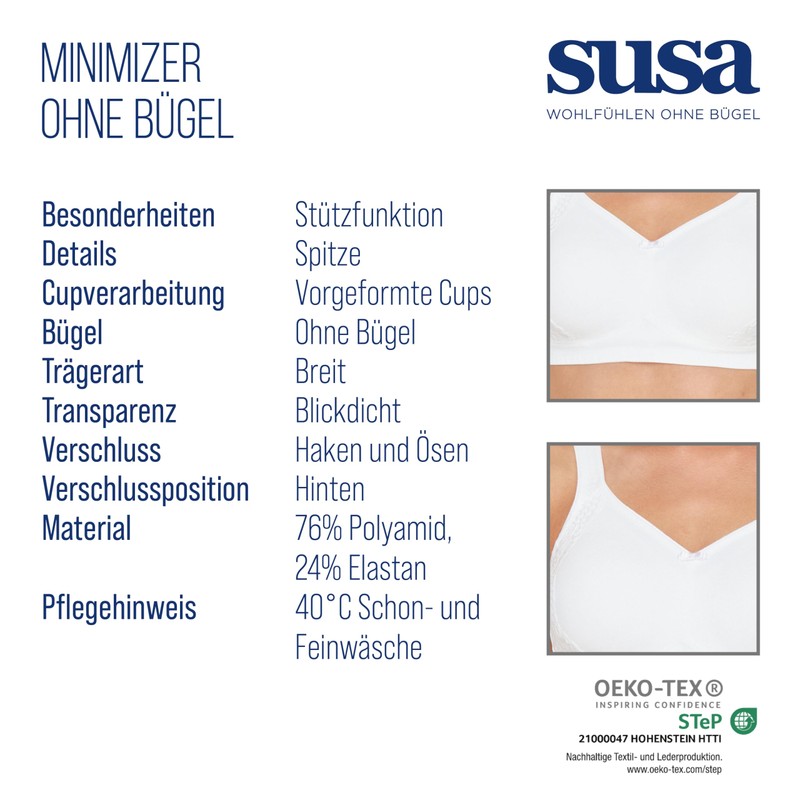 Susa London Women's Minimiser Underwired Bra, Moulded (Susa Minimizer Bh