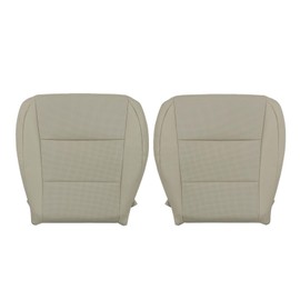 Priprilod Tan Perforated Leather Driver & Passenger Side Bottom Replacement Seat Cover Compatible with Lexus ES350 ES300h 2013 2014 2015 2016 2017 2018