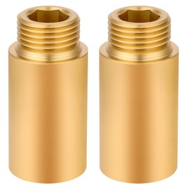 Flintronic Hahnverlängerung 1/2 Zoll x 40 mm, Messing Innengewinde und Außengewinde verlängert, 1/2" IG x 1/2" AG, 1/2 zoll verlängerung für Haus & Garten Trinkwasser und Heizung Installation