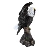 Large 18"H Wings Of Glory Perching Grand Bald Eagle Statue