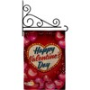 Ornament Collection GS192156-DB-03 Viva Love Burlap Spring Valentines Impressions Decorative