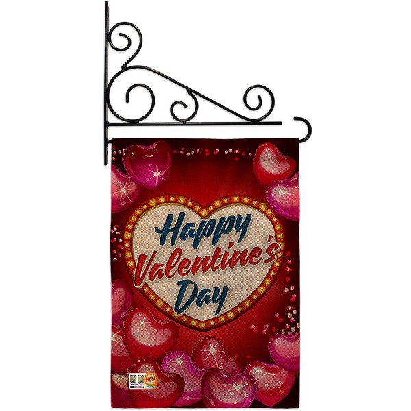 Ornament Collection GS192156-DB-03 Viva Love Burlap Spring Valentines Impressions Decorative