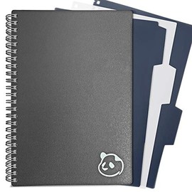 Gray Daily Planner 2.0 - 90 Day Planner - Monthly Calendar, Weekly Organizer and Day Planner Sections - Undated and Wire Binding 3 Month Agenda by Panda Planner - 5.75â x 8.25"