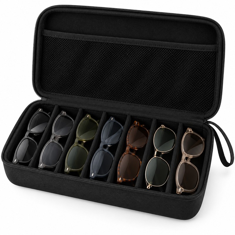 Eyeglass Storage Organizer for Multiple Pairs – 6 or 7