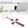 Cross Keychain Peace Bird Vibrant Colors Strong Alloy Skin Friendly