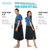 Vulken Thick Hooded Beach Towel Changing Robe, Surf Poncho for