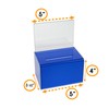 Blue Donation Box w/Sign Holder and Lock