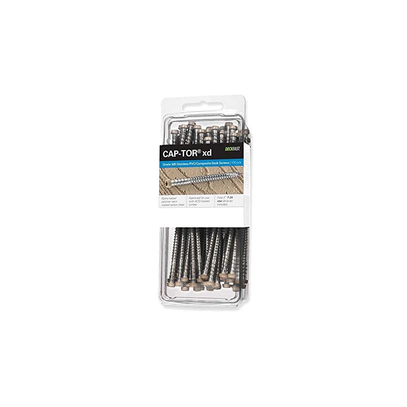 Starborn Cap-Tor xd 305 Stainless Steel #10 X 2-3/4" Brown