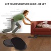 Ezprotekt Large Furniture Sliders for Carpet, 8 Pack 9 1/2"