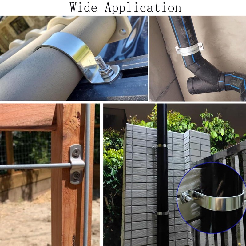 TOP-VIGOR 10Pcs Pipe Support Pipe Bracket Clamp for OD 20mm