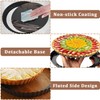 Quiche Pan 22cm/8 inch Flan Tins with Loose Base,Fluted Tart