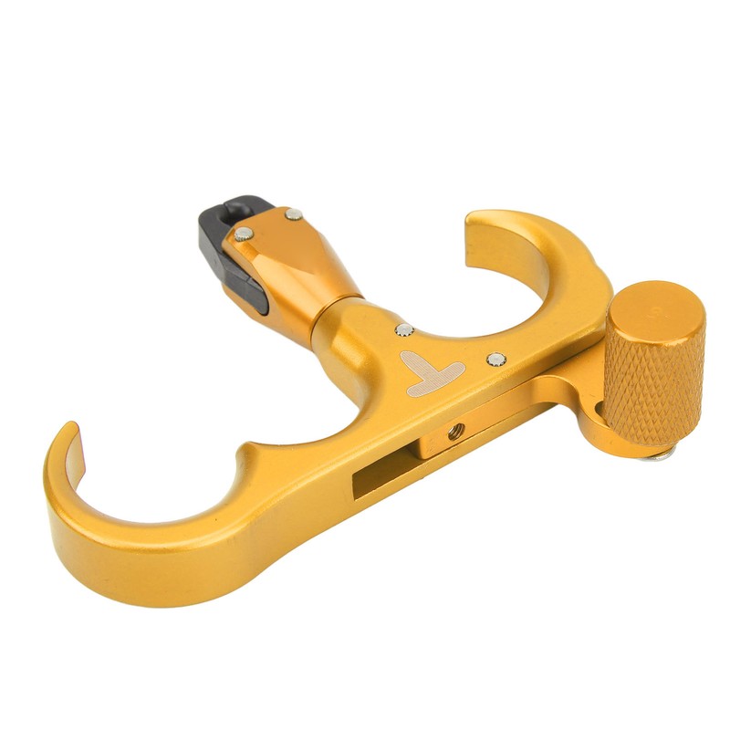 3 Finger Hand Held Bow Release Aluminum Alloy Thumb Release